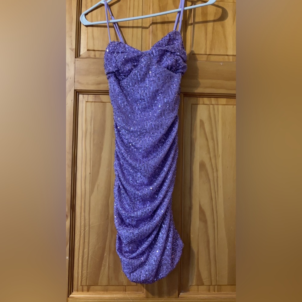 Hello Molly mini dress-lilac
